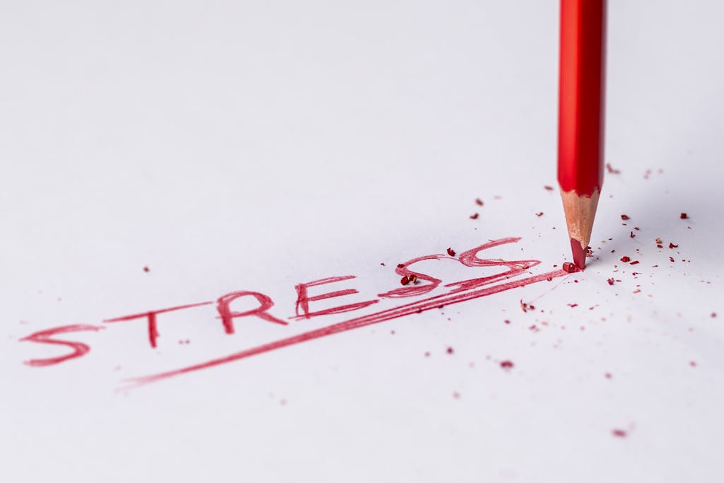 Stress Handwritten Text on White Printer Paper, Nature's Stress Tips, Stress Relief, Mindfulness, Forest Bathing, Outdoor Yoga, Gardening, Mental Health, Well-being, Relaxation Techniques, Reduce Stress, Connect With Nature, Natural Stress Relief